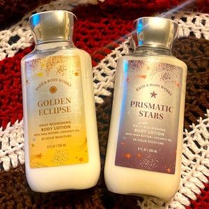 Bath and body works Golden Eclipse and Prismatic Stars lotion still in plastic